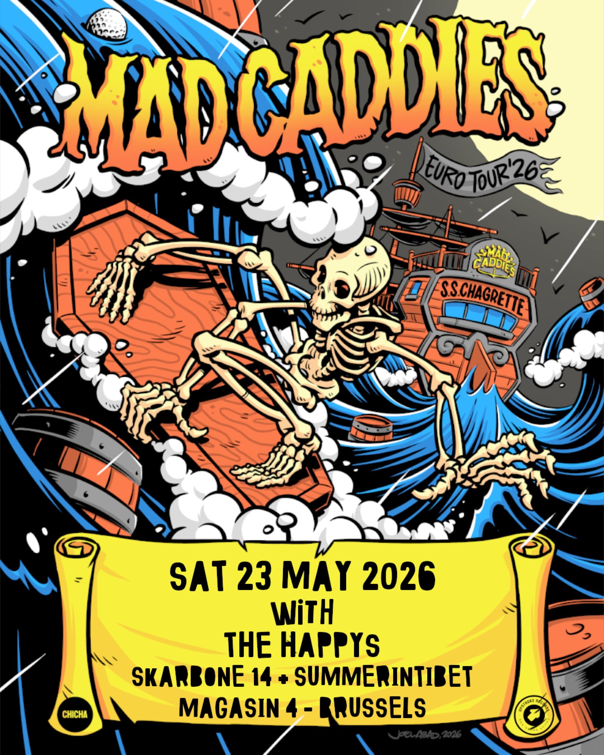 MAD CADDIES + THE HAPPYS + SKARBONE 14 + SUMMERINTIBET